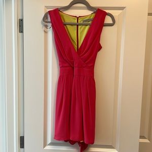 Marc Pink Silk Romper, Size 4